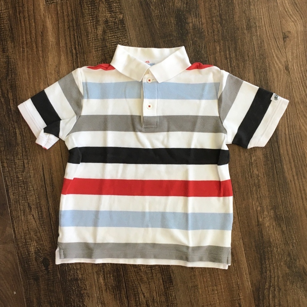 Janie and Jack Multicolor Striped Polo